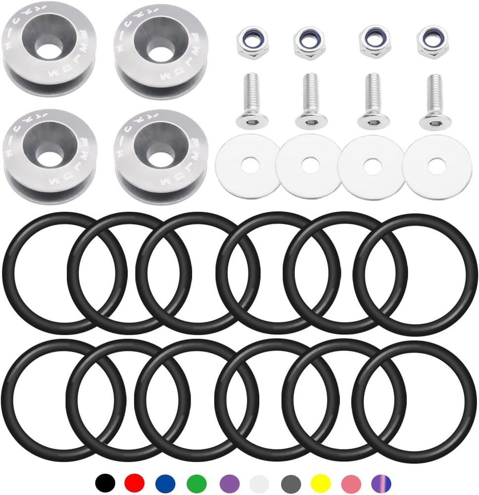 Bumper Quick Release, Front Rear Bumper Holders Quick Release Ki Color: silver