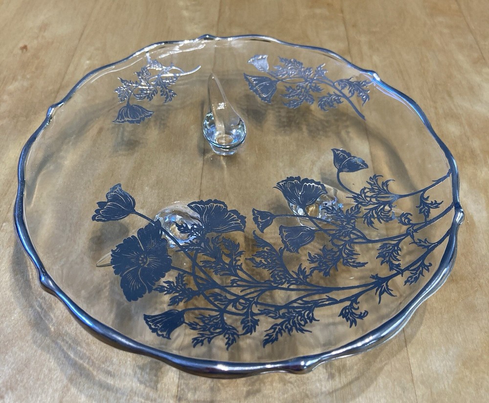 Silver Plated Flower Candy Dish