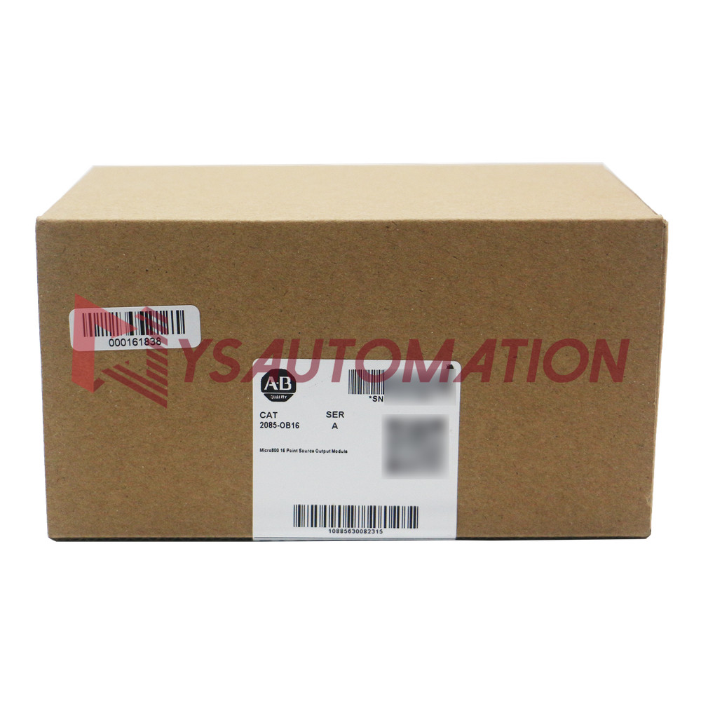 100%New AB 2085-OB16 Allen Bradley Ser A Micro800 16 Point Source Output Module