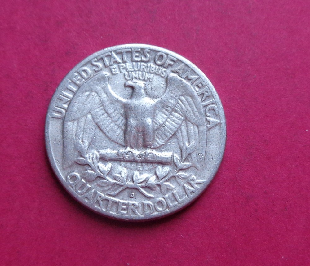 1958-D (90% SILVER) WASHINGTON QUARTER
