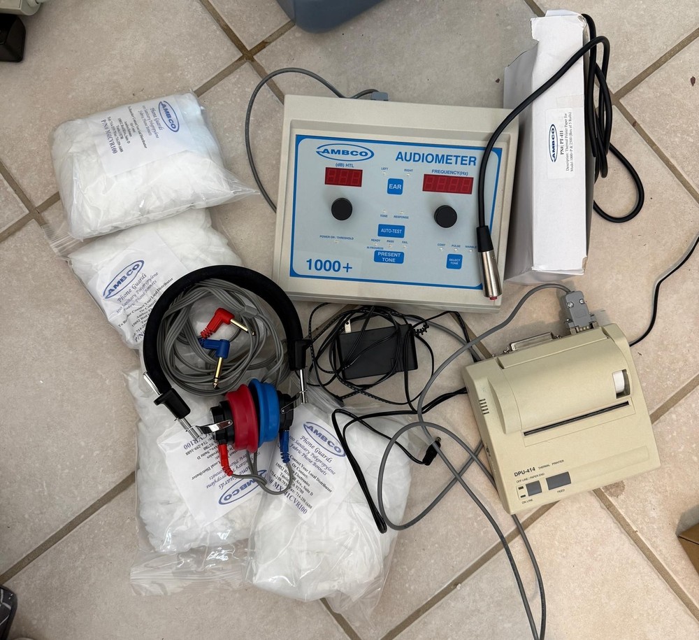 AMBCO 1000+ Audiometer with Printer and supplies