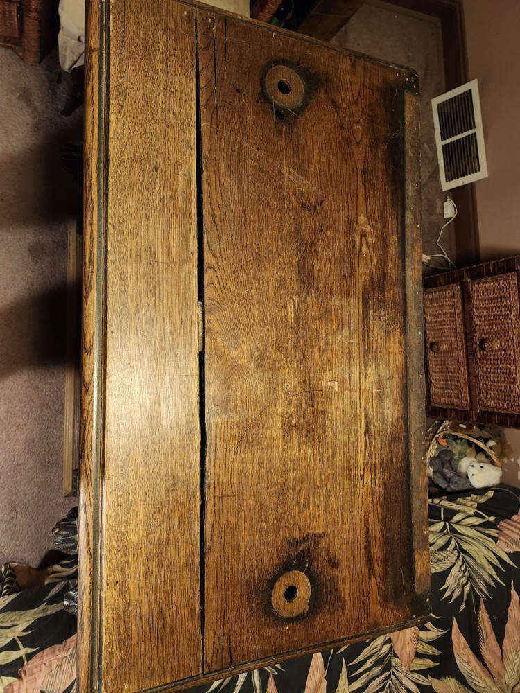 Antique Carved Oak Bookcase Cupboard