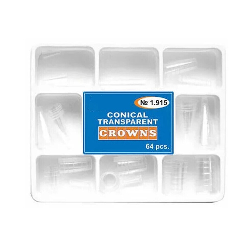 Dental Restoration Conical Transparent Crowns Preforms Matrices Matrix 64 Pcs