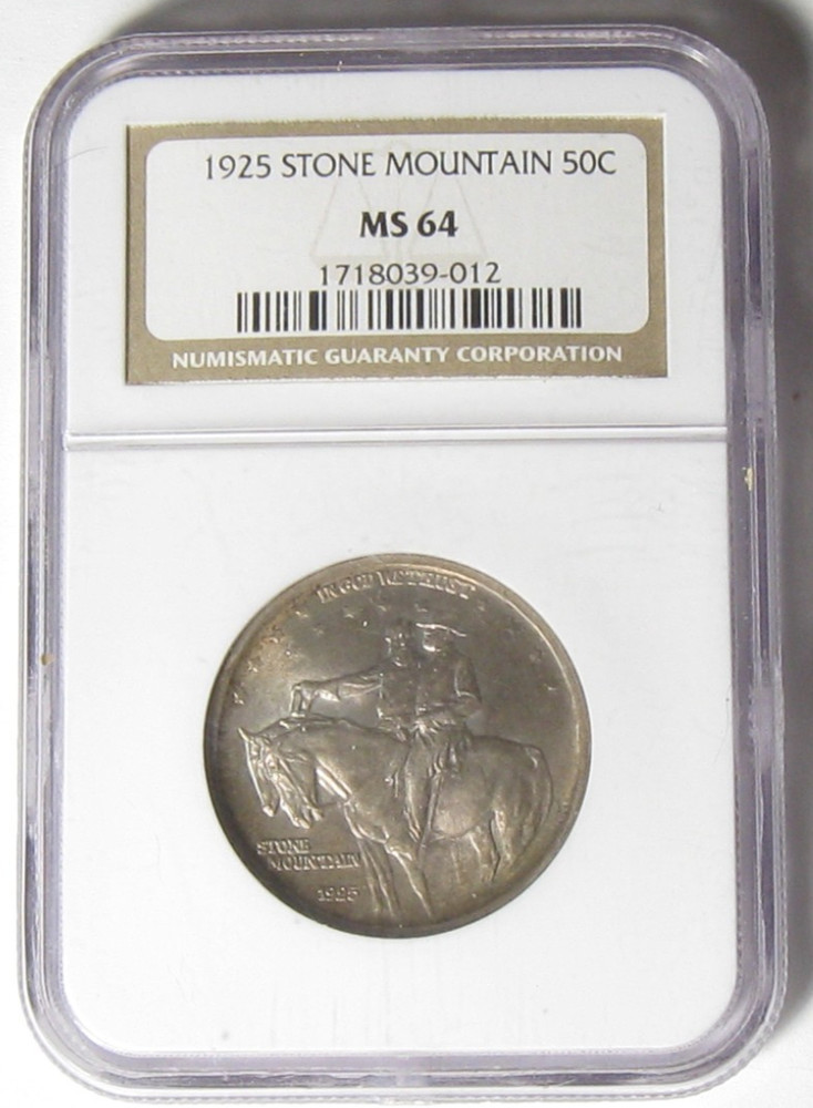1925 Stone Mountain Commemorative Half Dollar - NGC MS 64 - #11050