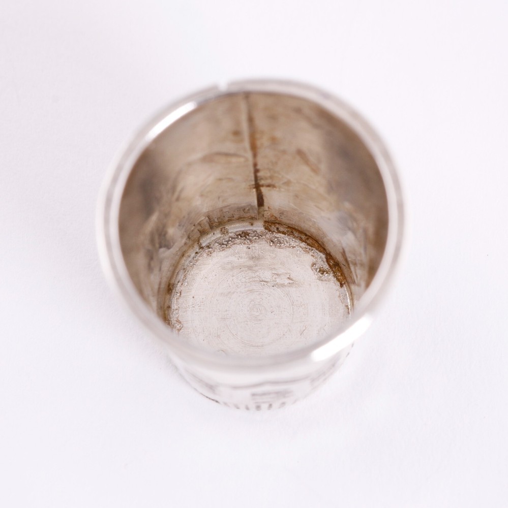 NATIVE AMERICAN STERLING SILVER THIMBLE TRADITIONAL STAMP WORK NO MONOGRAM