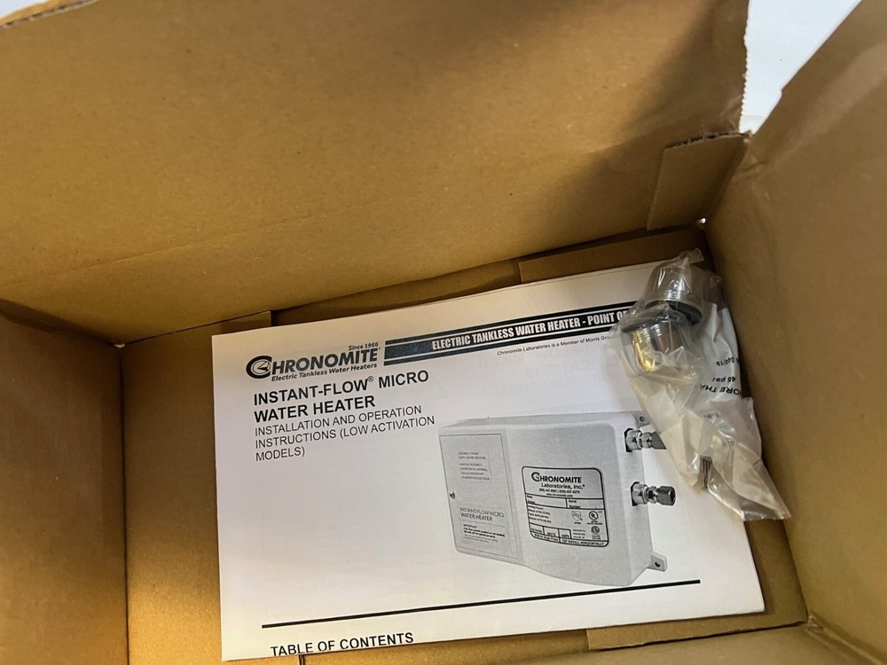 CHRONOMITE INSTANT-FLOW MICRO Electric Tankless Water Heater M-30L/277-I