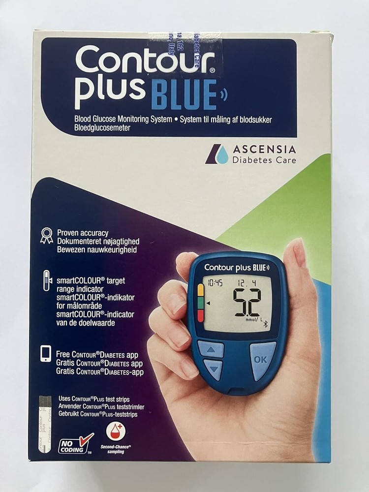 Contour Plus Blood Glucose Monitoring System Glucometer