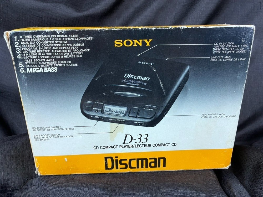 Sony Discman D-33 CD Compact Player