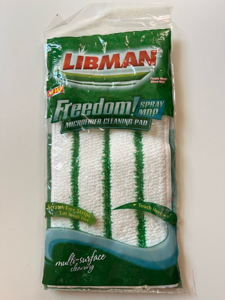 New White Libman Freedom Spray Mop Refill Microfiber Cleaning Pad Replacement