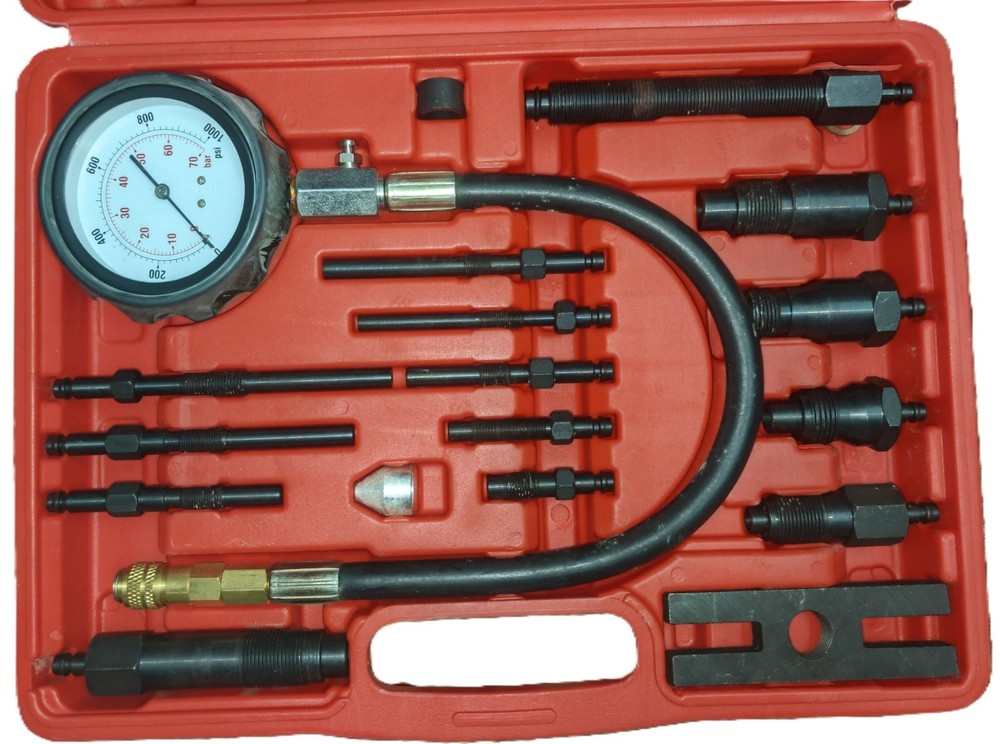 Diesel Engine Compression Gauge (TU-15) Tester Cylinder Pressure Test Tool Kit