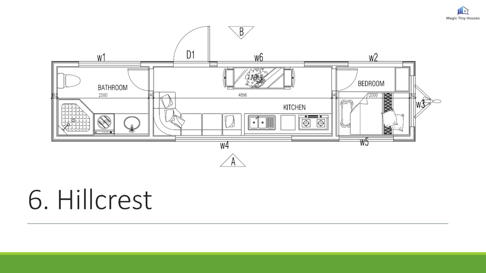 Tiny Home Hillcrest Catalog L19'.6" X W7'2"