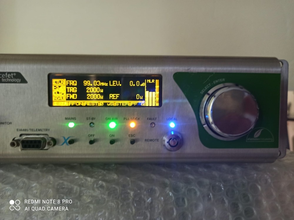 Broadcast Elenos 2000w Indium Series FM Transmitter WideBand with Encoder Stereo