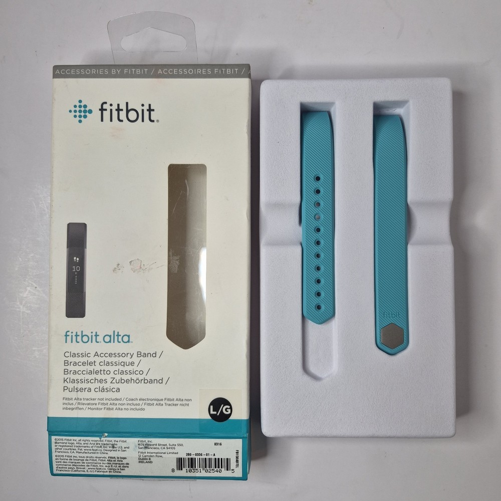 Fitbit Alta Classic Accessory Band Turquoise Open Box