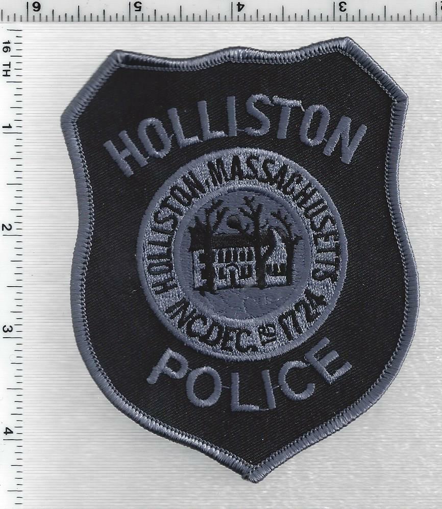 Holliston Police (Massachusetts) 1st Issue Subdued Shoulder Patch