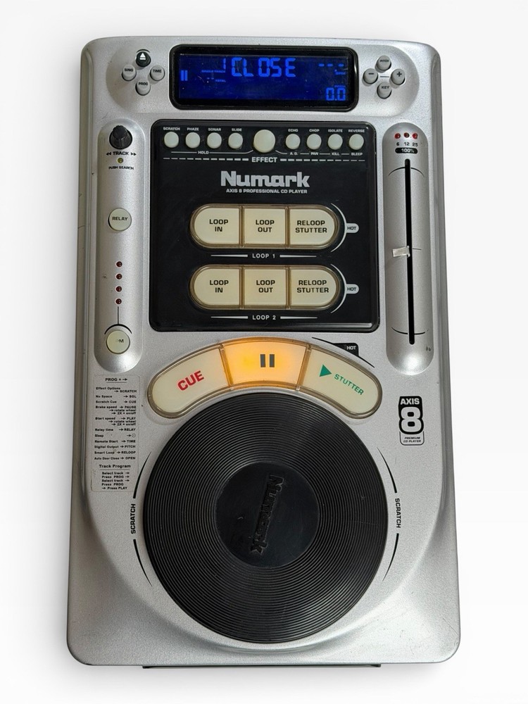 NUMARK AXIS 8 Professional Tabletop Premium CD Player Read