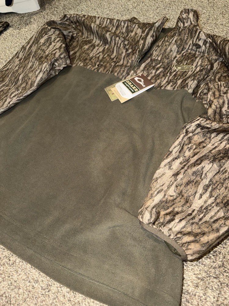 NWT Drake Men's MST Half-Zip Eqwader Bottomland Jacket 2X
