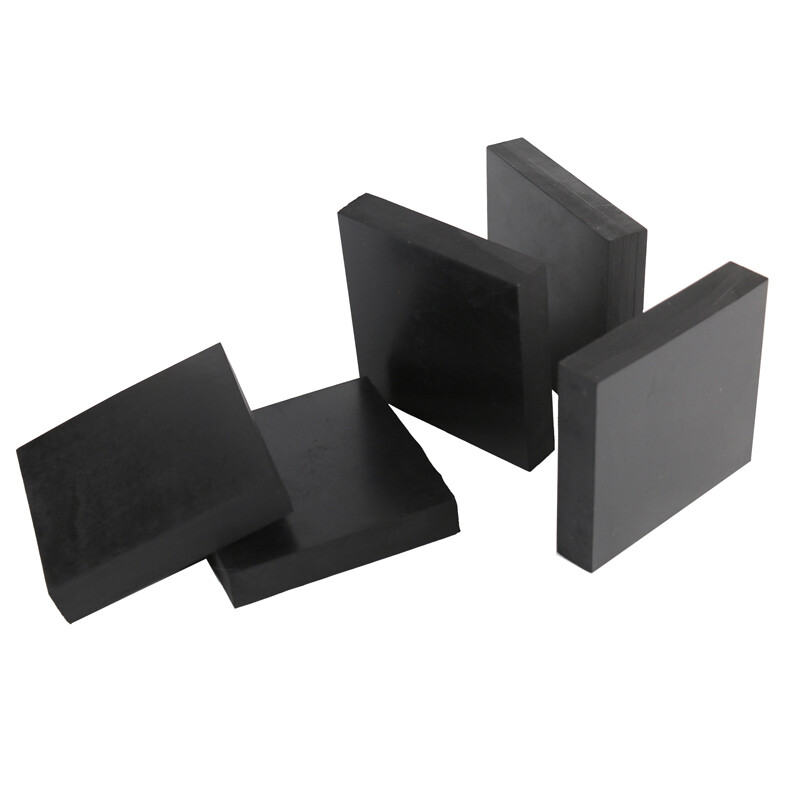 Solid Silicone Square Black Rubber Sheet Lap Block Shock Absorbing Pad Plate