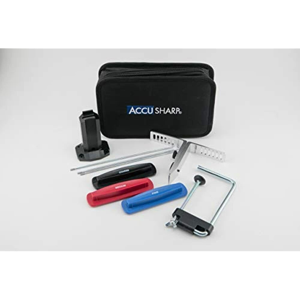 AccuSharp 3 Stone Precision Tool/Blade/Knife Sharpening Kit w/Six Angle Guides