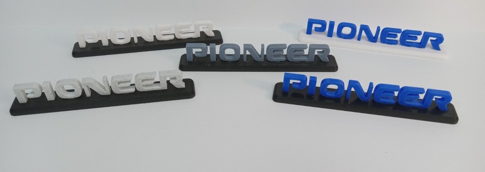 Pioneer 3d Lettering Sign Display -