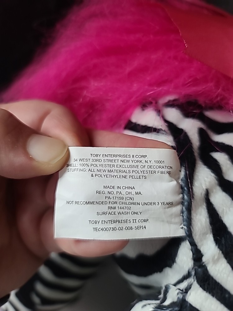 Kids Pink Haired Zebra Overnight Bag