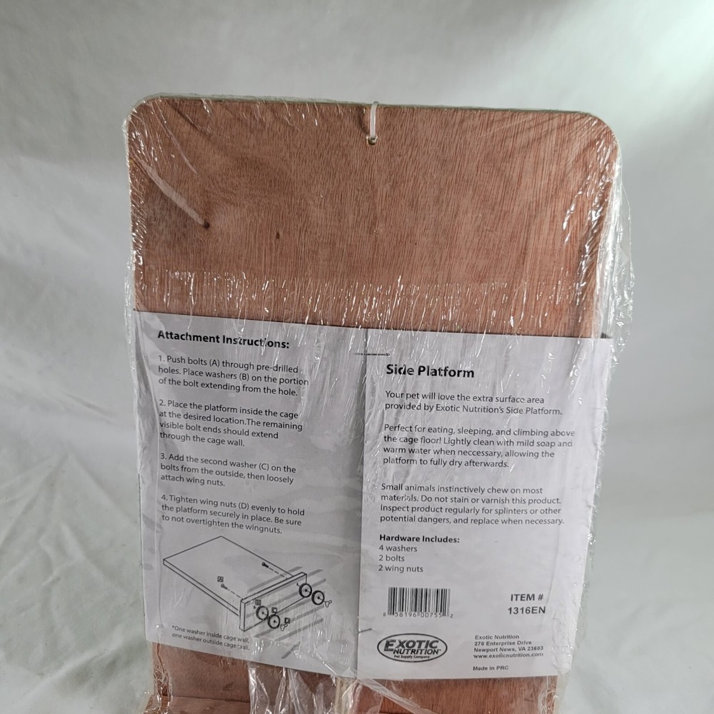 Side Platform Attachment- Hardware Included - Exoric Nutrition Pet Supply