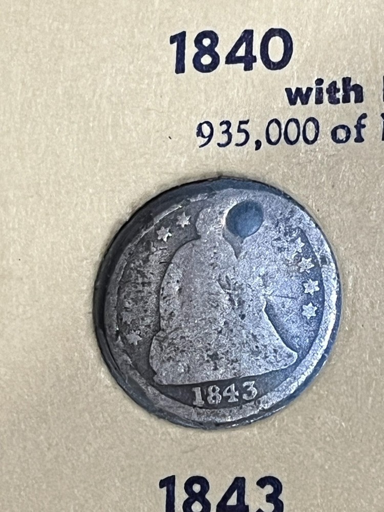 1843 Half Dime
