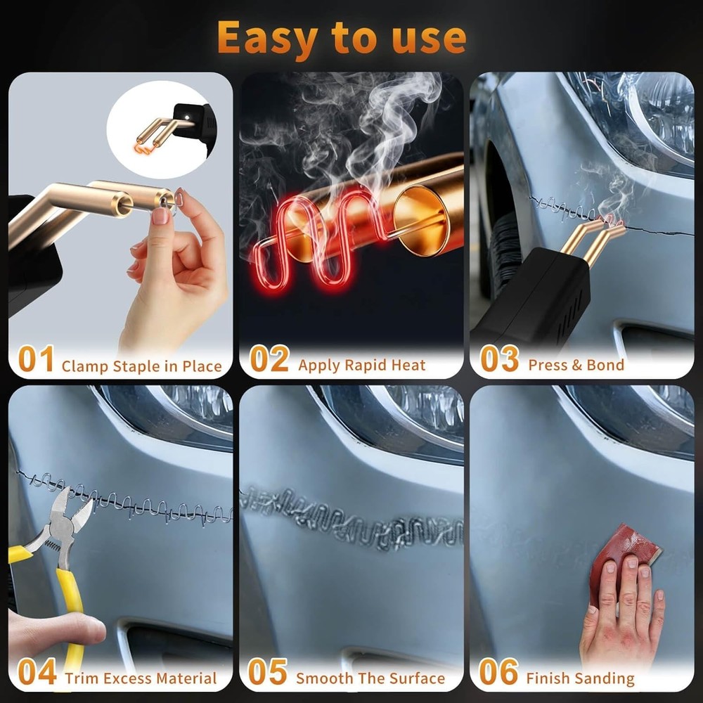 Portable Plastic Welding Kit - Fast, Safe Repairs with Ergonomic Tool Design
