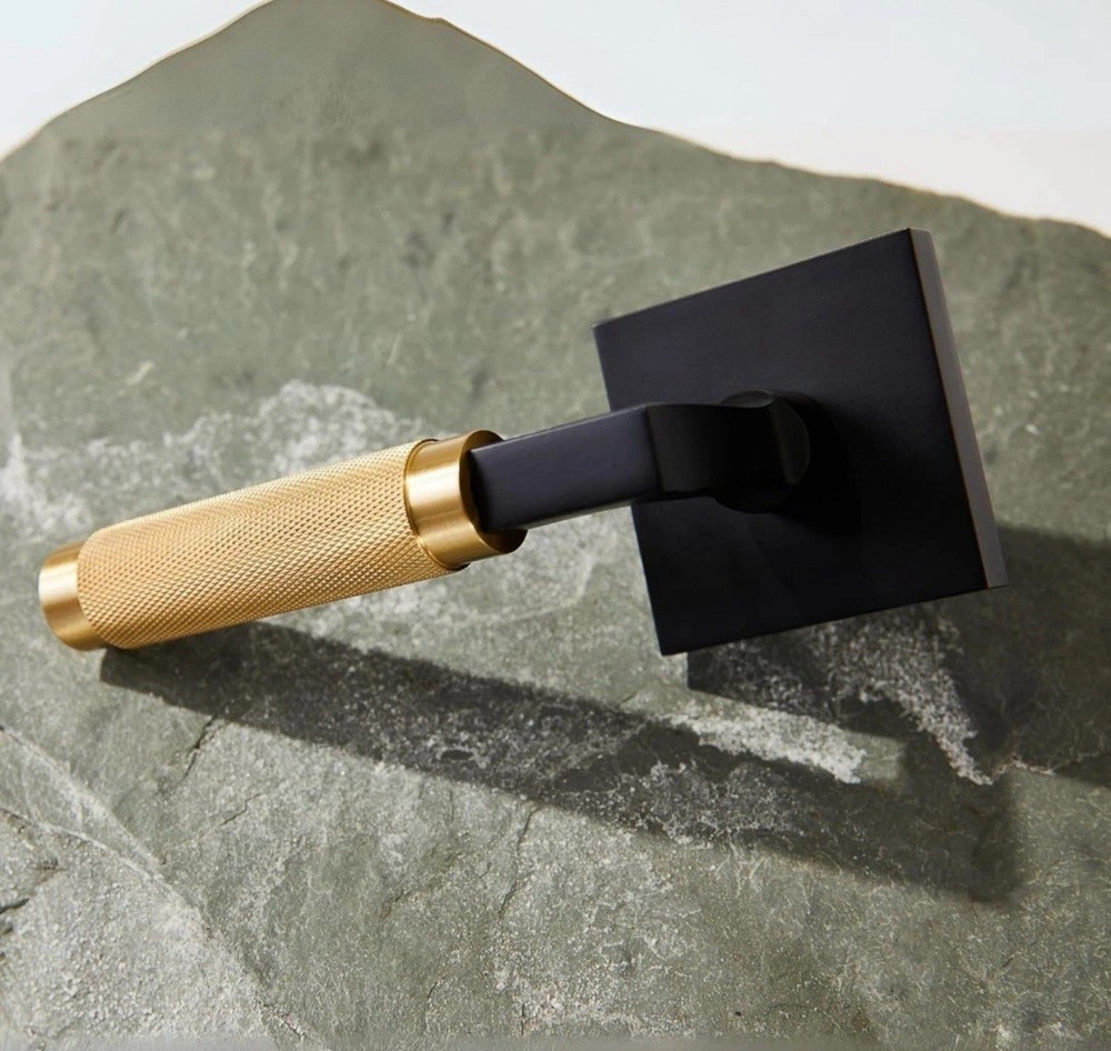 Geneva Model Solid Brass Lever Single Side Non-Turning Dummy Door Handle, Matte