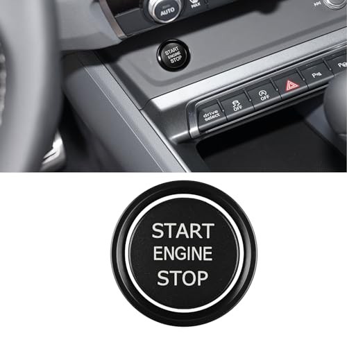 Car Push Start Button Cover, Ignition Switch Button, Engine Push Start Black