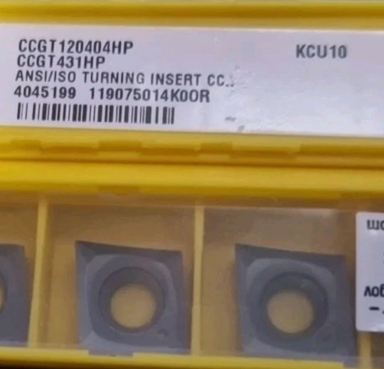 5  PCS  ORIGINAL  INSERTS    CCGT120404HP KCU10