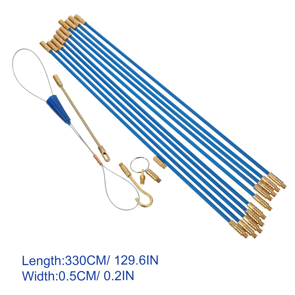 Wall Cable Set Electrical Wire Running Kit Fish Sticks Tape Puller