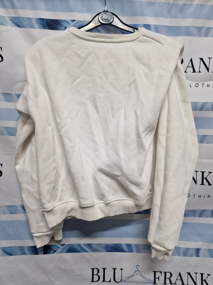 Women's Glamify Pullover Jumper White Size S
