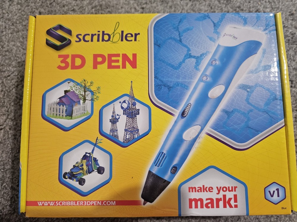 Scribbler 3D Pen V1 3D Drawing Pen Art Tool Make 3D objects in thin Air!