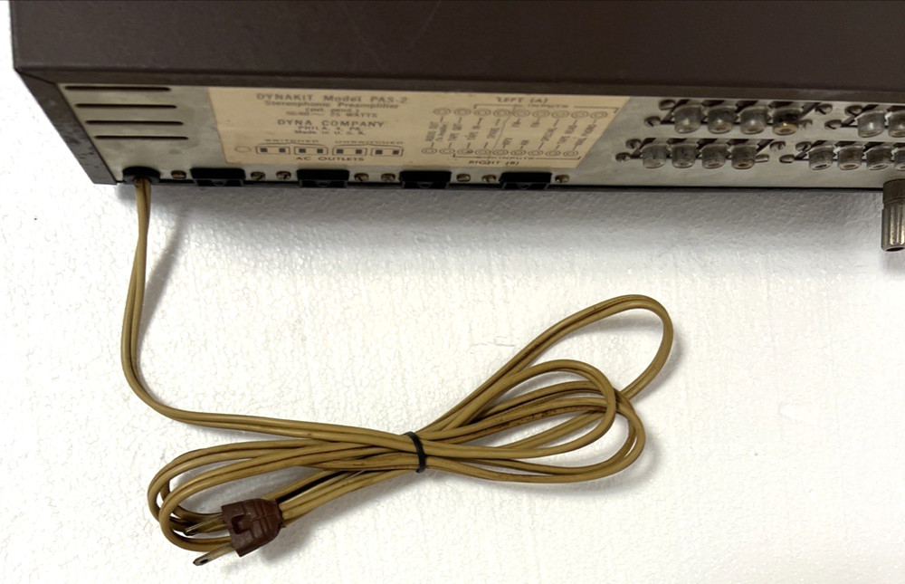 DYNAKIT PAS-2 Stereo Preamp preamplifier Tested & Working!