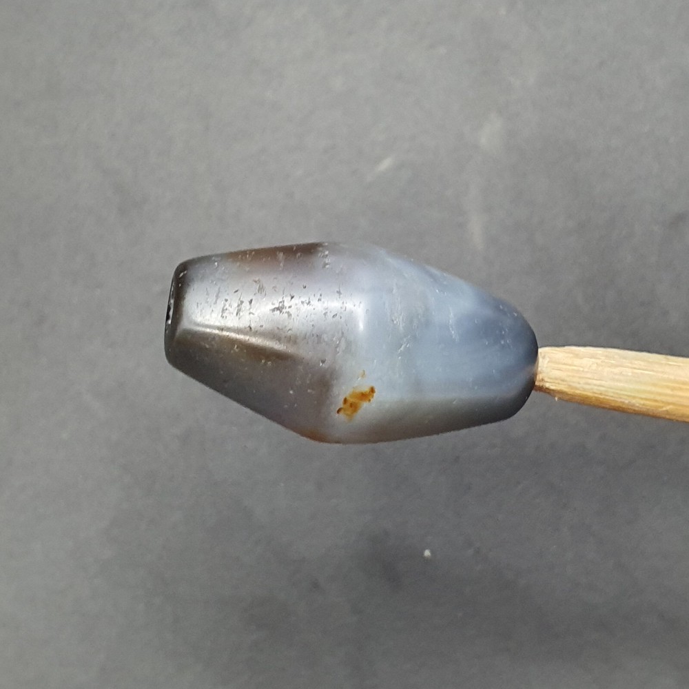 Antique Persian Himalayan Blue Chalcedony Agate Bead