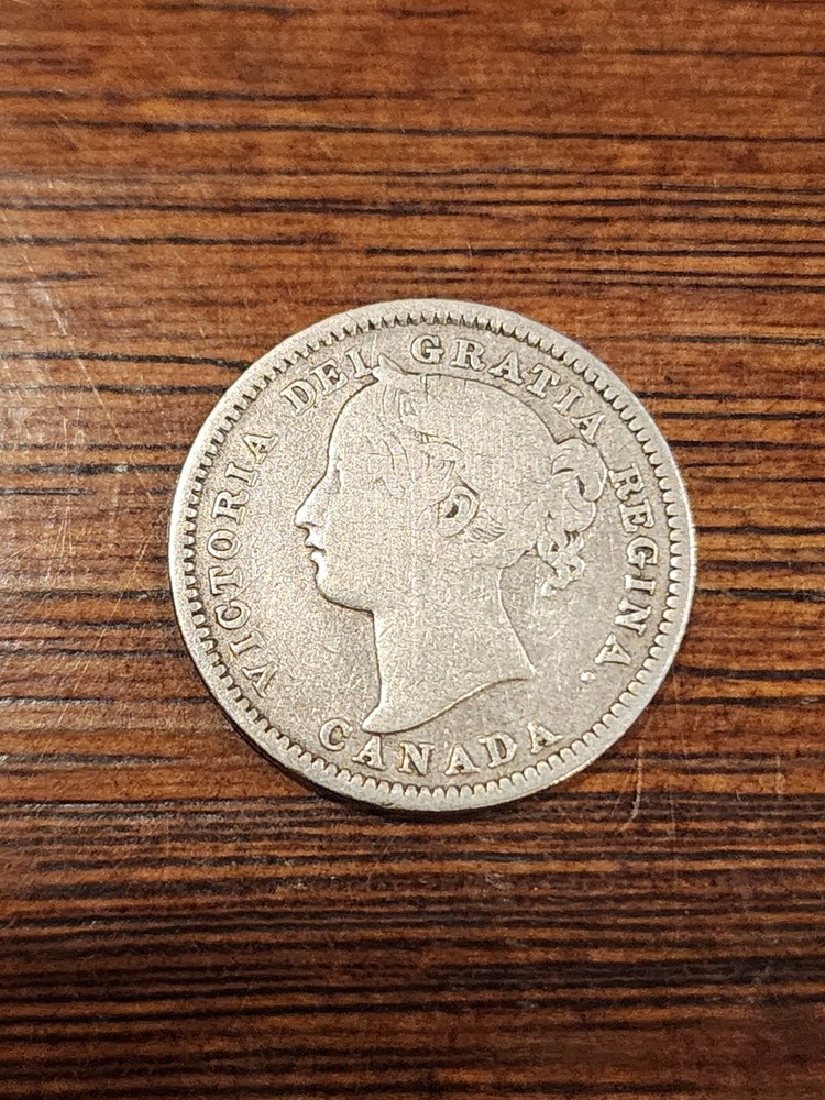 1892 Canada 10 Cents Silver Coin