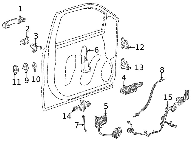 Genuine GM Latch 13558538