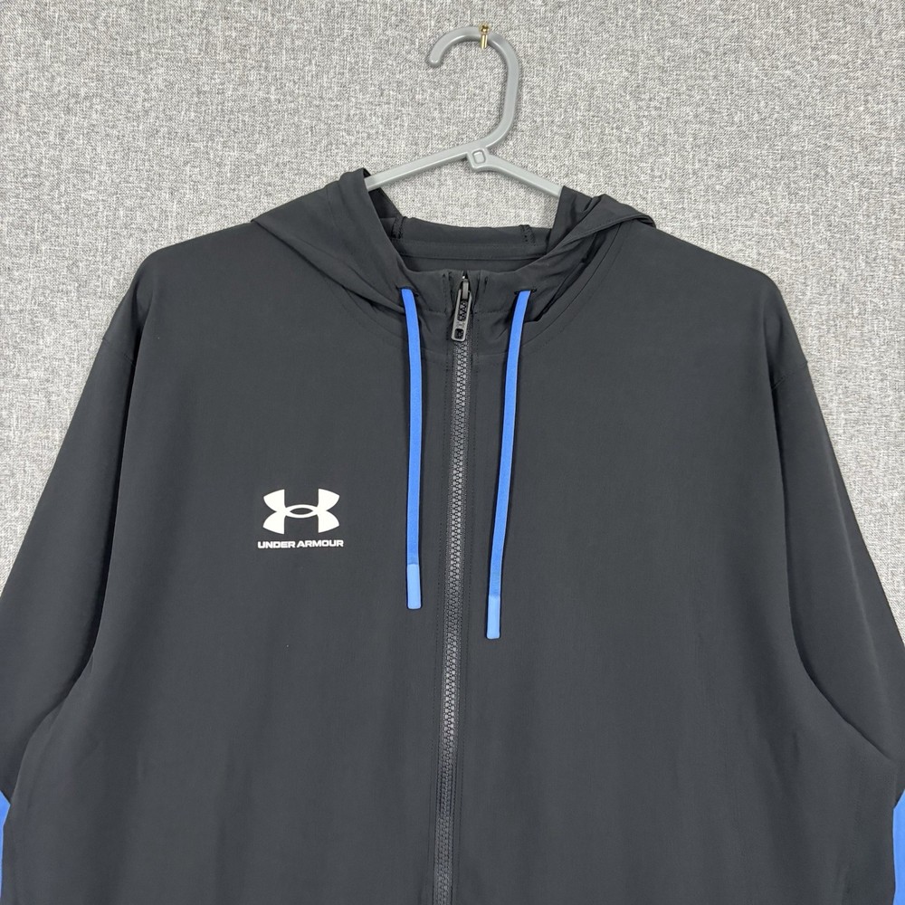 Under Armour Jacket Mens Large Lightweight Track Top Active Wear Drawstring