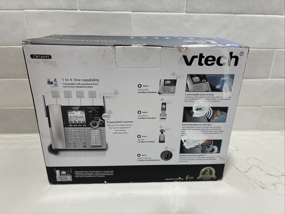 VTech Small Business System CM18445 4-Line