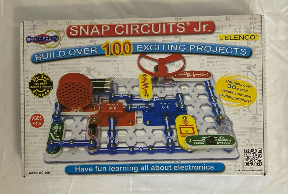 ELENCO Snap Circuits Jr 100 Experiments Electronics Discovery Kit Complete SC100