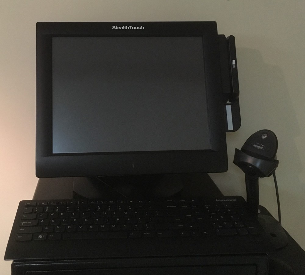 POS System - 15" Touchscreen, PC, Receipt Printer, Scanner (w/o Cash Drawer)