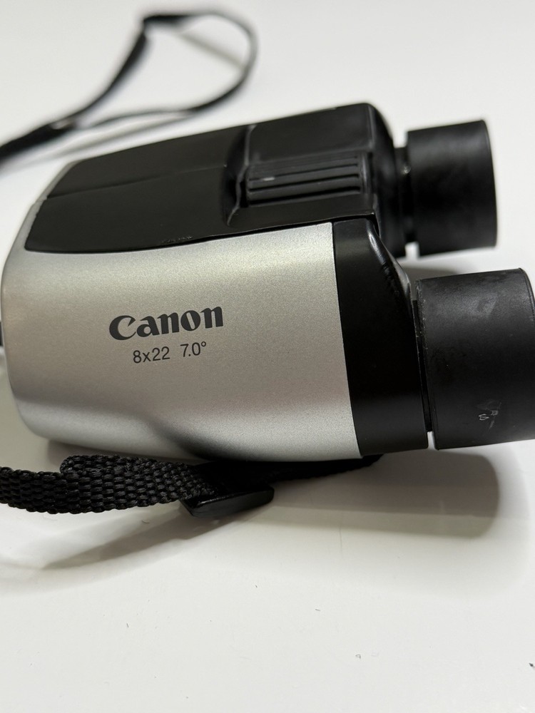 Canon 8x22 Binoculars Compact Silver Black 7.0° – Sharp & Clear Optics