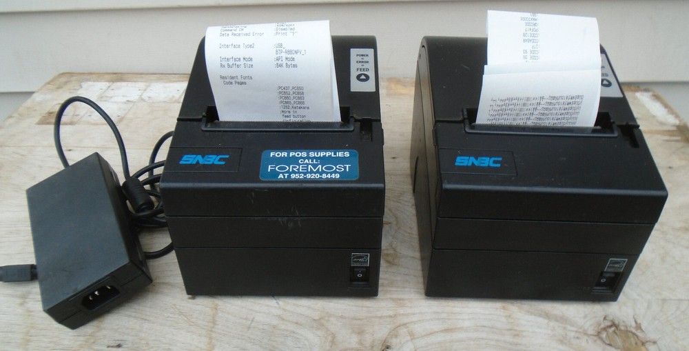 1x SNBC BTP-R880NPV POS Thermal Receipt Printer - USB & Parallel Connection