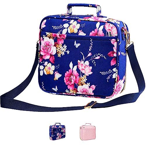 Large Bible Carrying Case Bag w/ Adjustable Shoulder Strap and Multiple Pockets