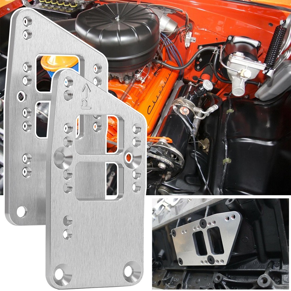 Motor Mounts Adapter Plates Swap Bracket Small Block for LS Engine LS1 LS2 LS3