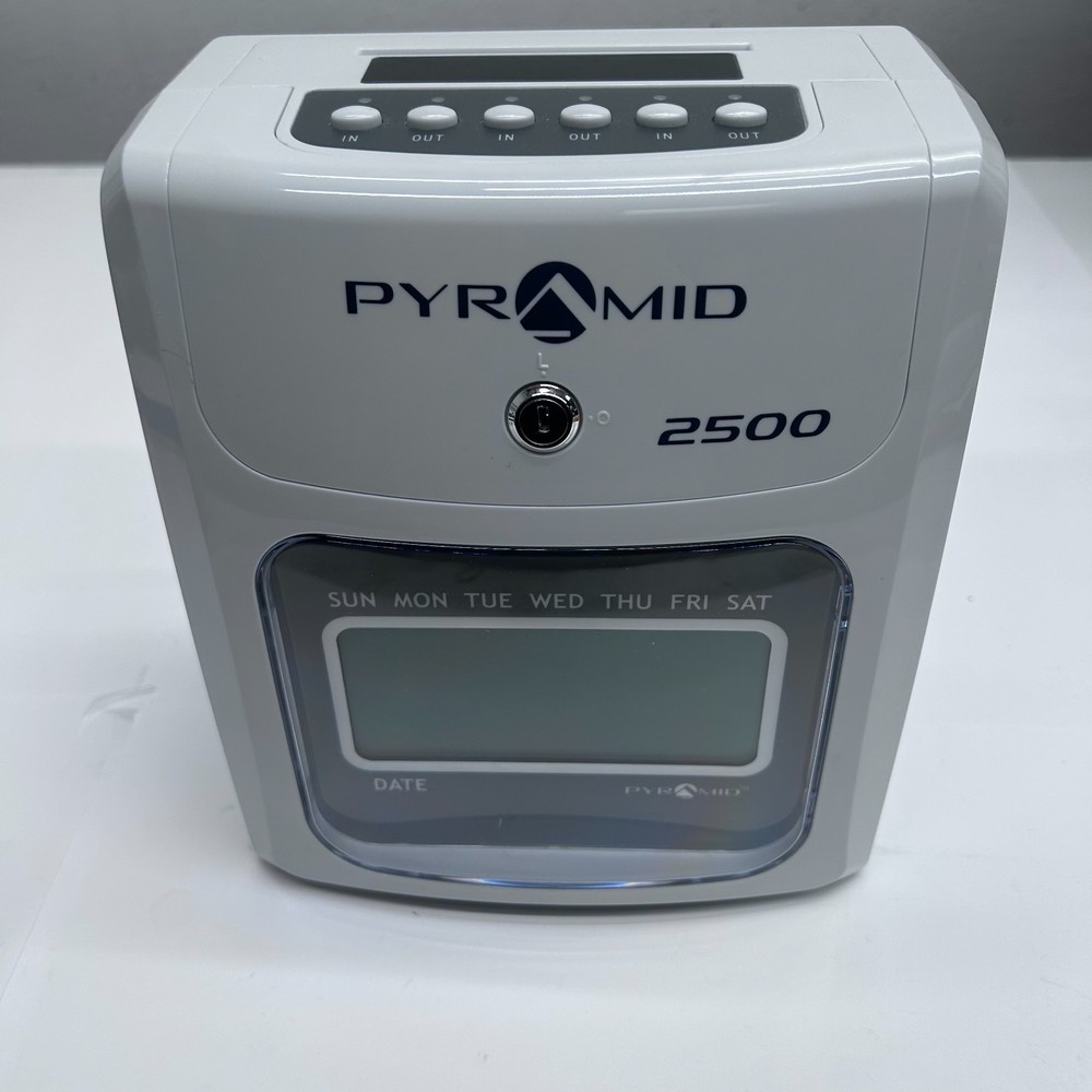 Pyramid Time Systems Small Business 2500 Time Clock Bundle-NO POWER CORD