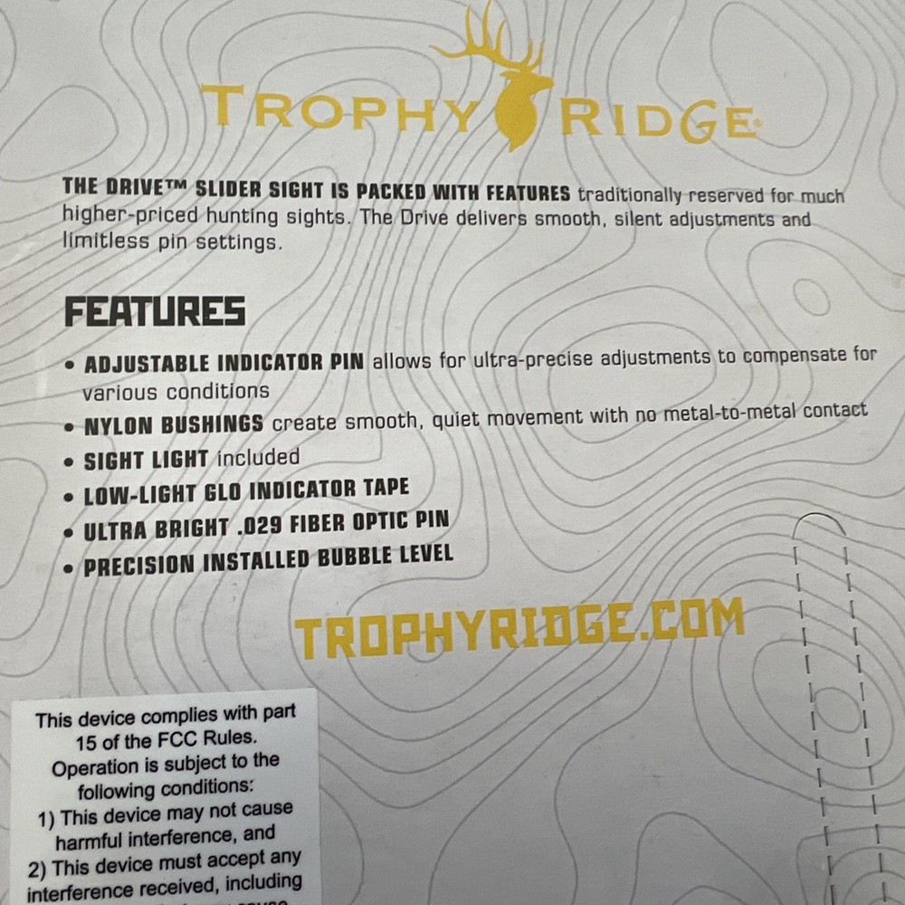 TROPHY RIDGE DRIVE SLIDER