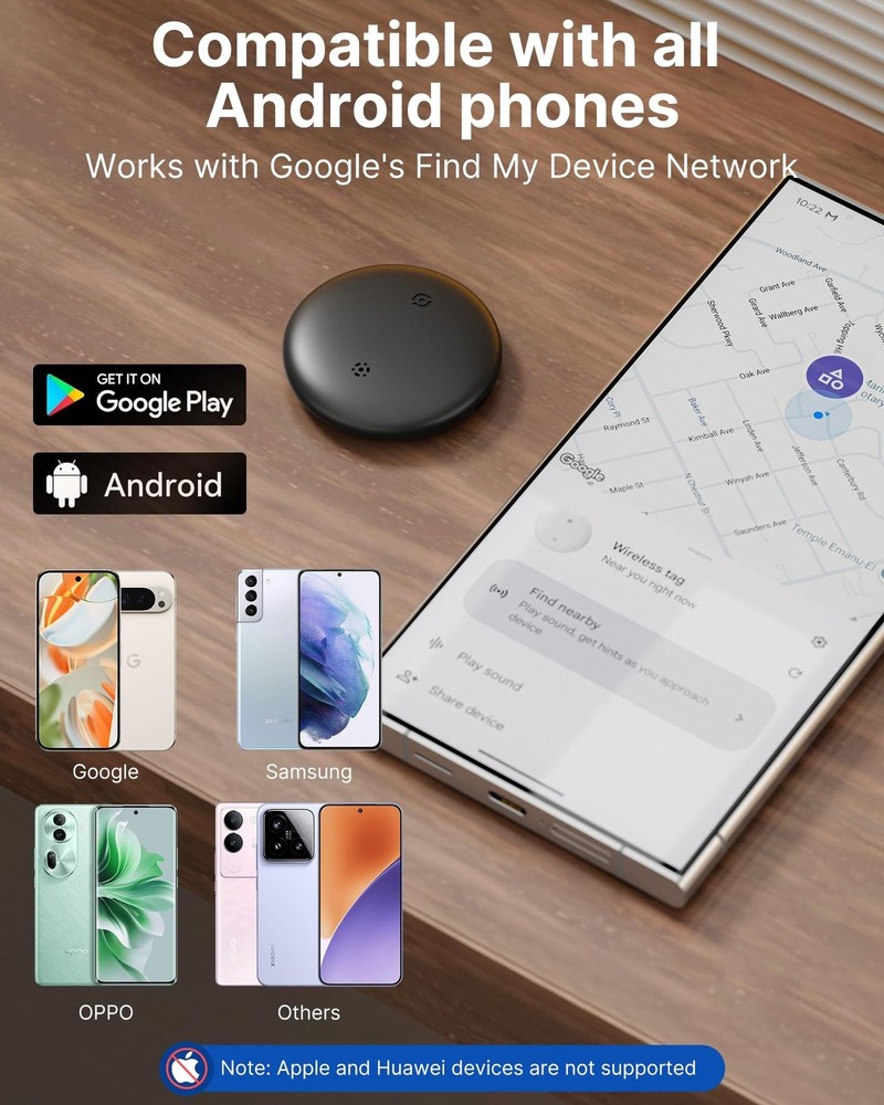 Air Tag for Android Smart Tracker Tags [4 Pack] – Bluetooth Item Finders C