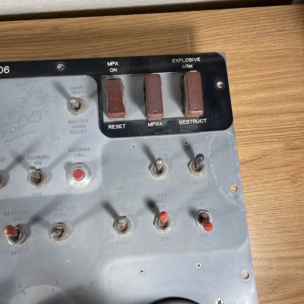 Sperry Flight Systems Command Panel QF-106 Switches JoyStick Very Rare Man Cave