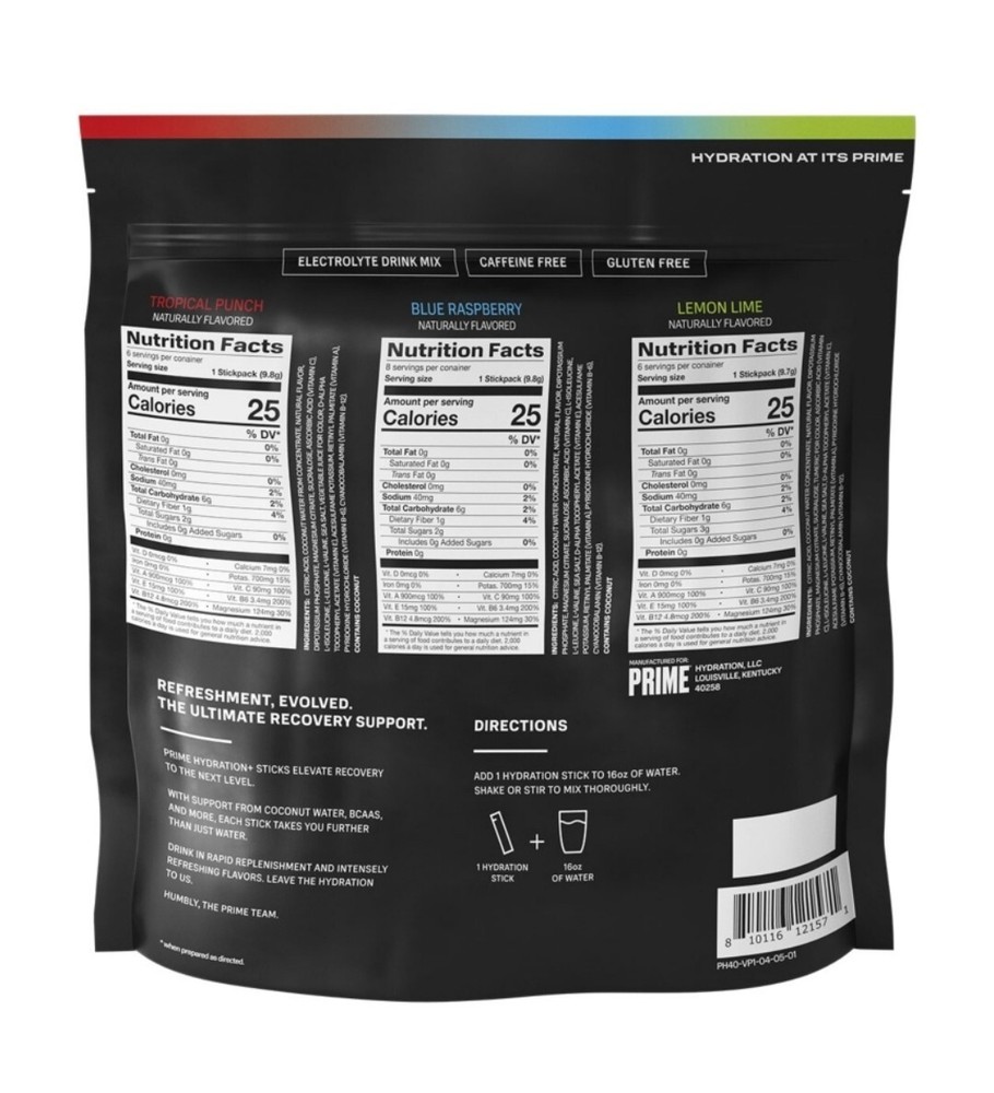 Prime Hydration + Electrolyte Powder Mix Sticks Variety Pack (20 pk.)